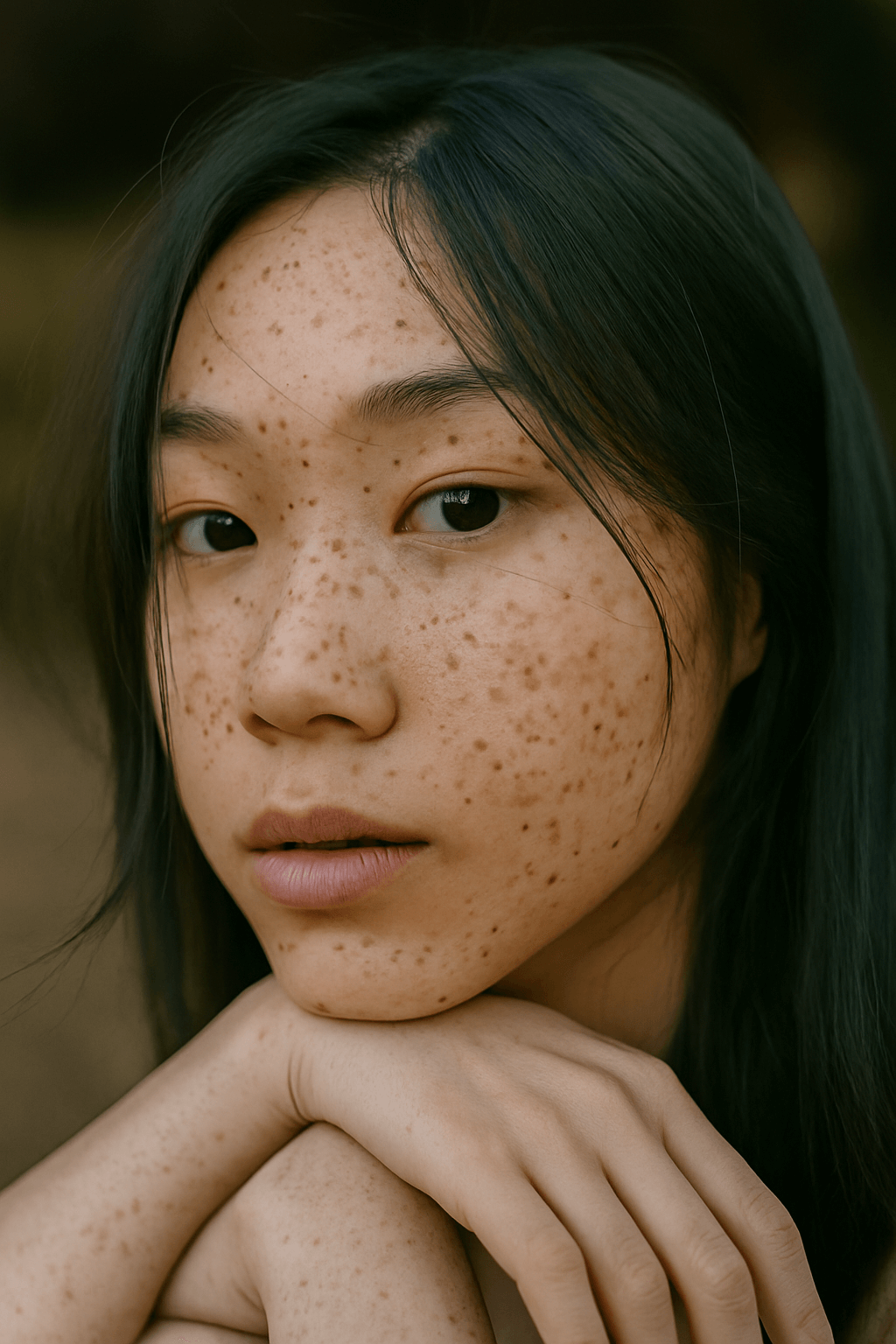 Woman with freckles - about DNA and DOT Drug testing