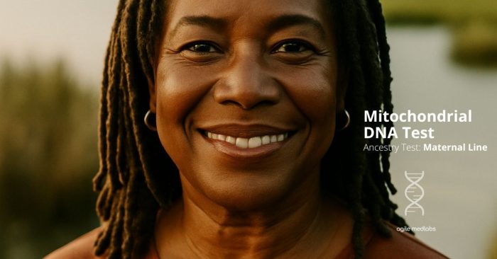 Gullah Geechee woman - Mitochondrial testing: Confirms maternal connections across generations. Useful in family tracing, legal identity, or historical research.