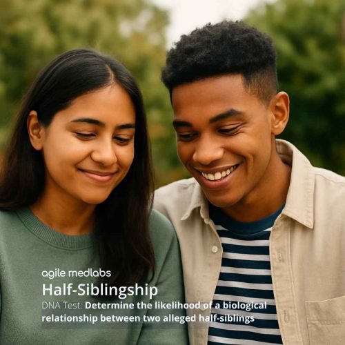 Half-Siblinship: A DNA test kit from Agile MedLabs, designed to determine if two individuals are half-siblings